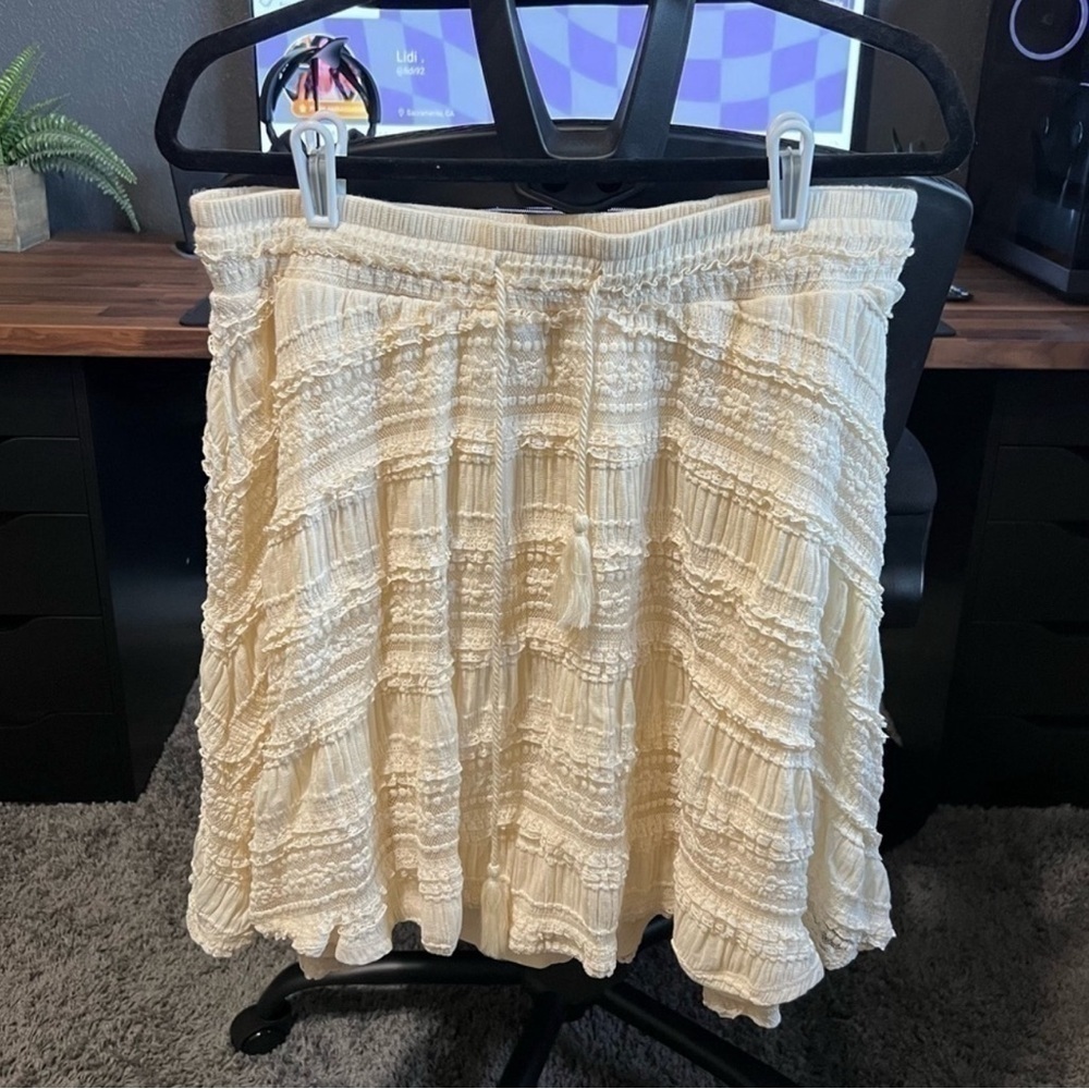 Torrid Boho Smocked Lace Skirt